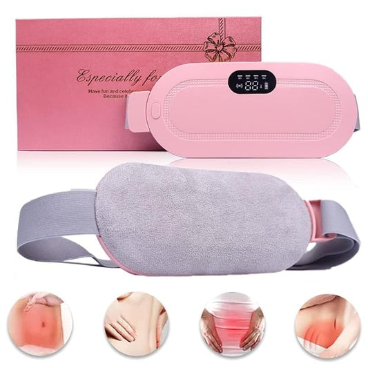 Period Cramp Relief Massager & Heating Pad for Period Cramps Portable Cordless Period Pain Relief Device Menstrual Period Pain Relief